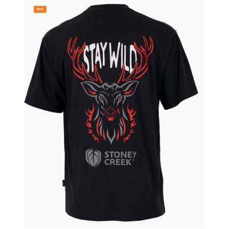 Stoney Creek - Mens Stay Wild Stag Tee